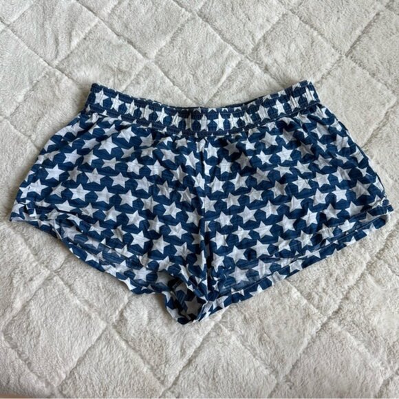 Victoria's Secret | Blue & White Stars July 4th Sleep Shorts | Size Small - Picture 2 of 10